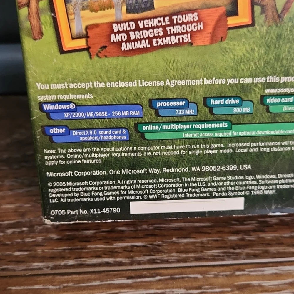 NWT Zoo Tycoon 2 Endangered Species Expansion Pack PC CD-ROM computer game